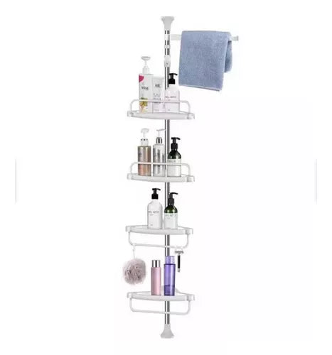 ORGANIZADOR ESQUINERO AJUSTABLE – TRANSFORMA TU BAÑO EN SEGUNDOS