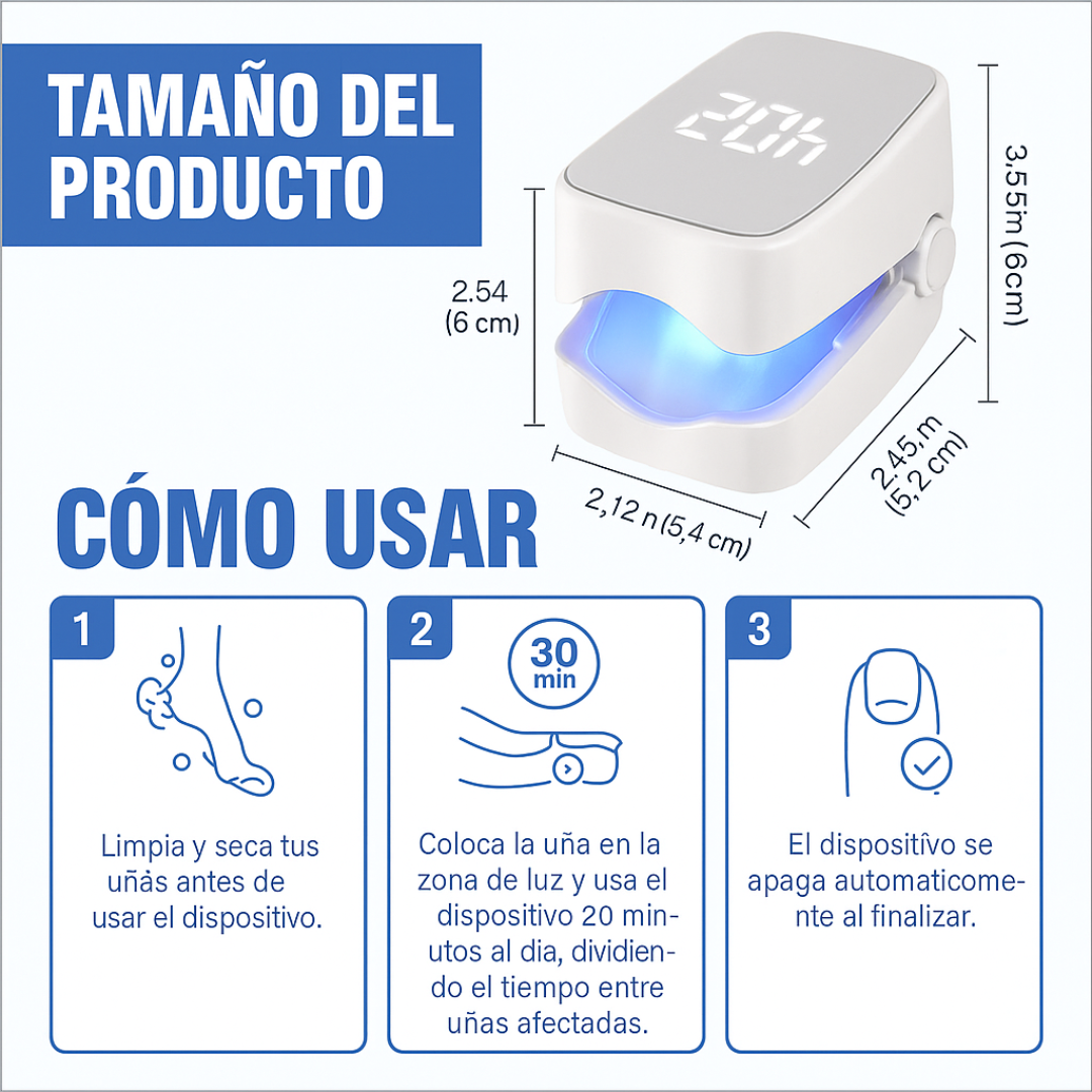 LASERNAIL PRO™ – ADIÓS A LOS HONGOS EN TIEMPO RÉCORD 💅✨