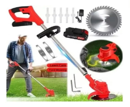 GUADAÑA INALÁMBRICA TURBOBLADE™ [ULTRA POTENTE] + [2 BATERÍAS RECARGABLES] – POTENCIA MÁXIMA SIN CABLES