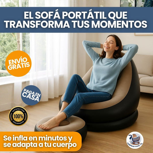 ComfortRest® Sofá Inflable Premium + Reposa piés (REGALO)