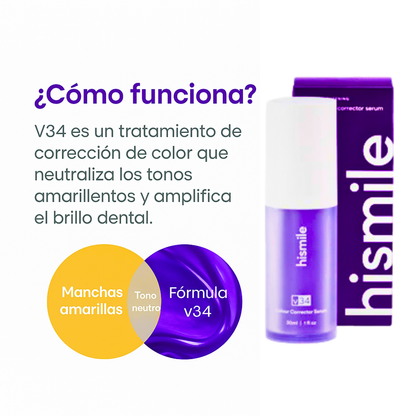Blanqueamiento Dental Instantáneo V34™ | PROMO 2x1 – ¡DOBLE PRODUCTO, MISMO PRECIO!