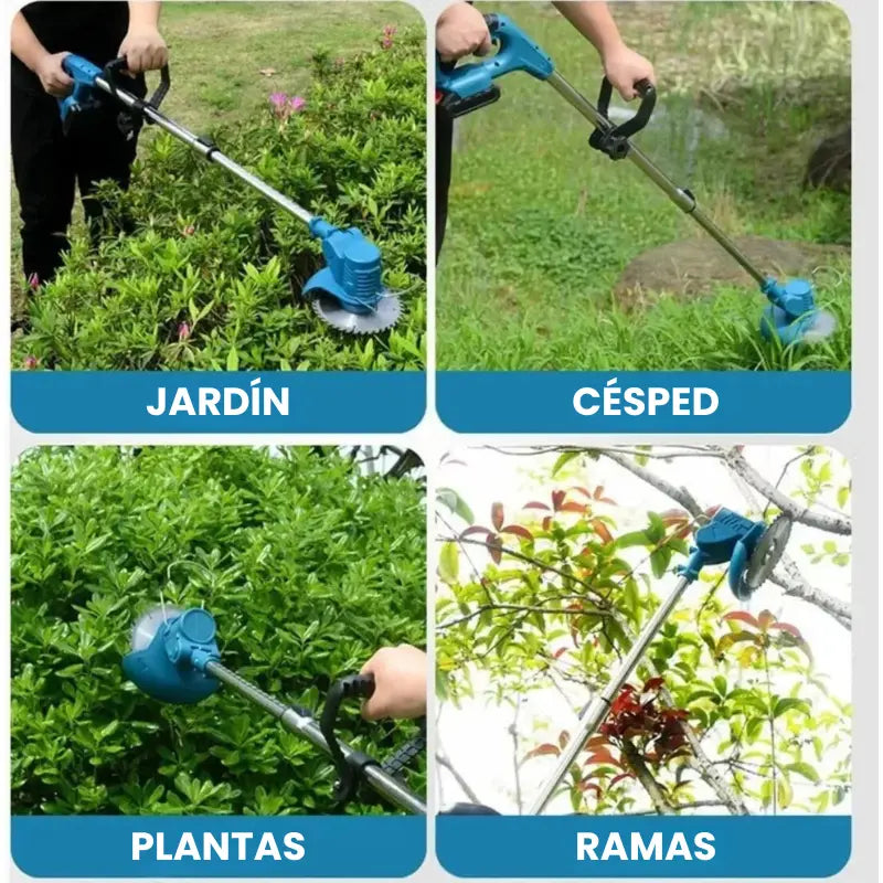 GUADAÑA INALÁMBRICA TURBOBLADE™ [ULTRA POTENTE] + [2 BATERÍAS RECARGABLES] – POTENCIA MÁXIMA SIN CABLES