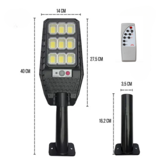 SOLARFORCE™ – LÁMPARA SOLAR EXTERIOR (¡POTENCIA Y AHORRO ILIMITADO!) + 🎁 REGALO EXCLUSIVO: 1X LINTERNA TÁCTICA PROFESIONAL