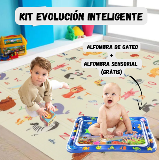 KIT EVOLUCIÓN INTELIGENTE – ALFOMBRA DE GATEO + ALFOMBRA SENSORIAL – ¡INCLUIDA SIN PAGAR MÁS, SOLO POR HOY! ⏳🎁