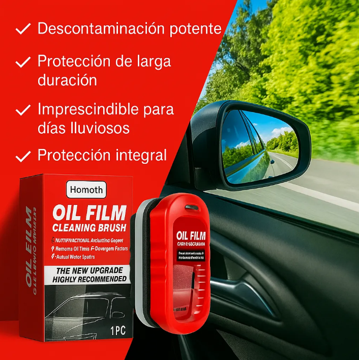 OIL FILM™ – ¡EL ESCUDO INVISIBLE PARA TUS VIDRIOS!