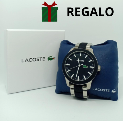 ⭐ PACK NAVIDEÑO: Camiseta Lacoste + Reloj (REGALO) 🐊