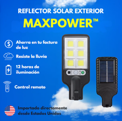 Reflector MaxPower™ - Ilumina, Protege y No Pagas Energía - ⭐ LIQUIDACIÓN FINAL DEL AÑO ⭐
