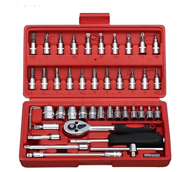 JUEGO DE LLAVES DE 46 PIEZAS - LIQUIDACIÓN DE INVENTARIO 🔧📦