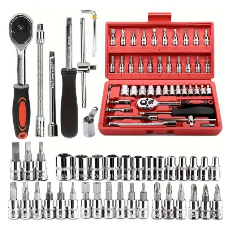 JUEGO DE LLAVES DE 46 PIEZAS - LIQUIDACIÓN DE INVENTARIO 🔧📦