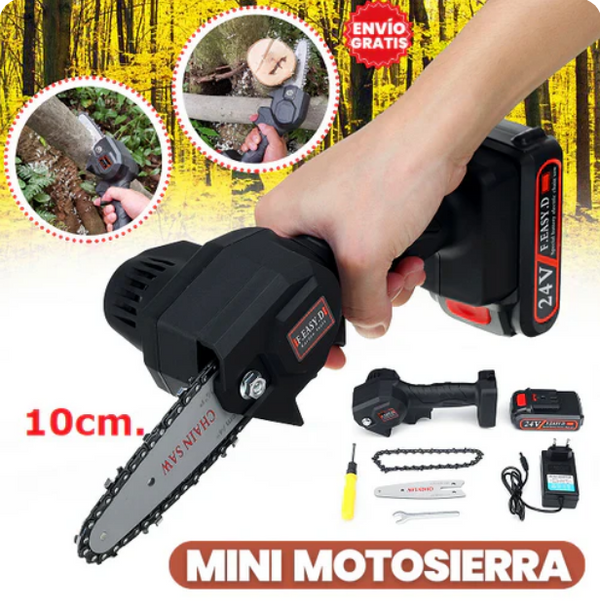 MOTOSIERRA INALÁMBRICA RECARGABLE 24V  (PROMOCIÓN DE ANIVERSARIO DE LA TIENDA 🎉)