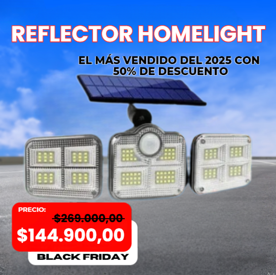 HOMELIGHT REFLECTOR SOLAR  (¡ILUMINA Y PROTEGE GRATIS PARA SIEMPRE!) - ⭐ PROMO BLACK FRIDAY ⭐