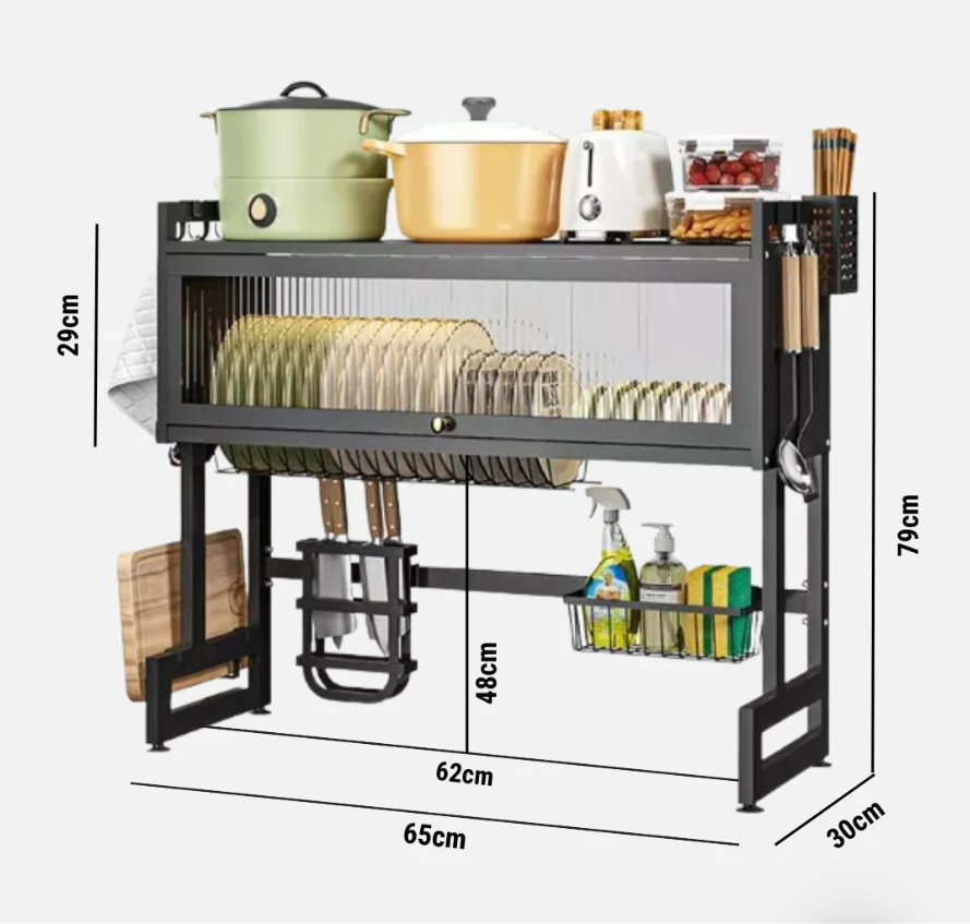 55% OFF | ESCURRIDOR DE PLATOS GRANDE EN ACERO INOXIDABLE | 55% DE DESCUENTO HOY!!!