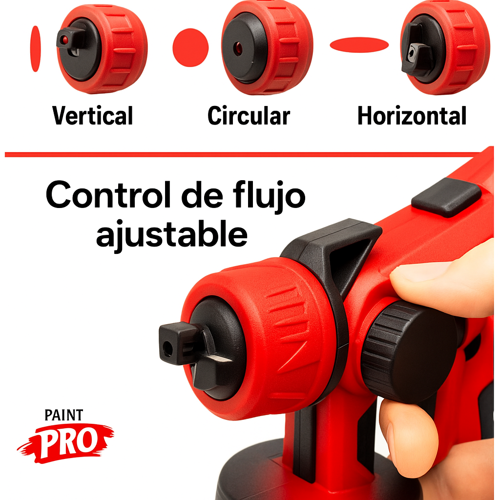 POWERPAINT PRO - PISTOLA PULVERIZADORA DE ALTA POTENCIA (¡PINTA 10 VECES MÁS RÁPIDO!)
