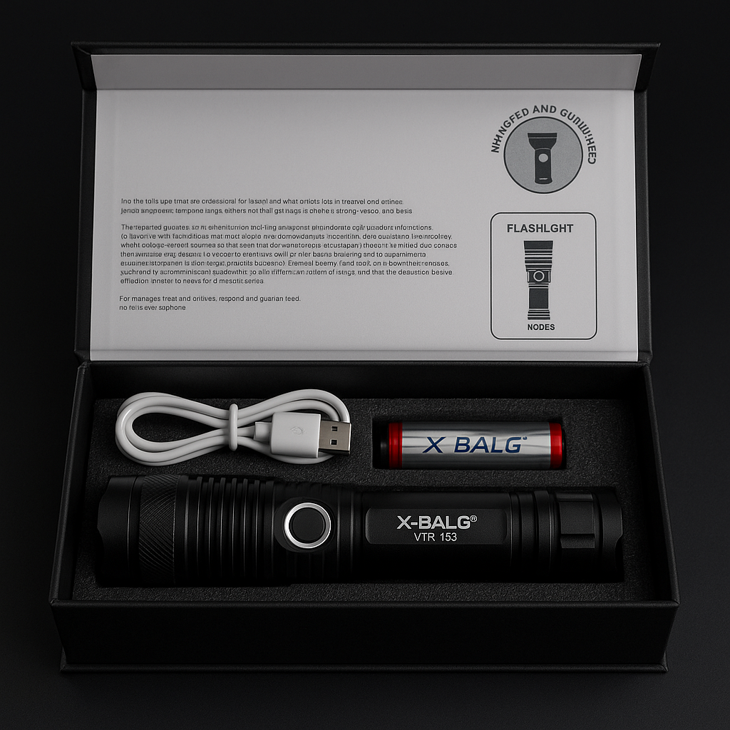 P50 VTR-195™ – LINTERNA TÁCTICA CON LUZ MILITAR Y PODER EXTREMO EN TU MANO