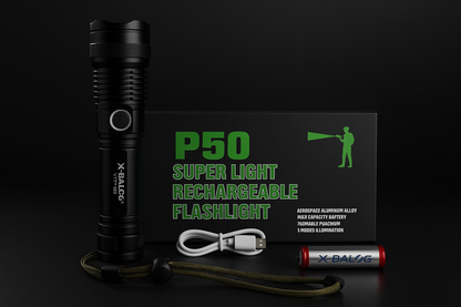 P50 VTR-195™ – LINTERNA TÁCTICA CON LUZ MILITAR Y PODER EXTREMO EN TU MANO