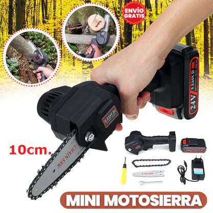 MOTOSIERRA INALÁMBRICA POWERMAX™ – ¡CORTE PRECISO + 1 BATERÍA DE REGALO!