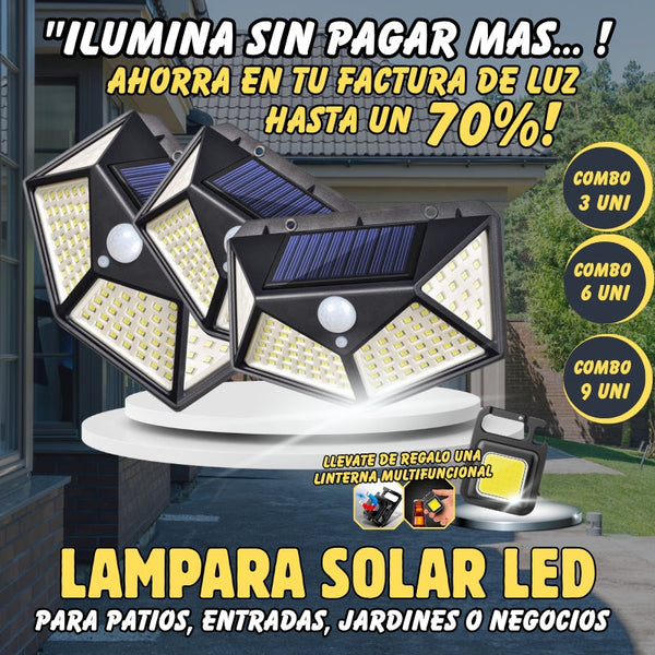 TRILUZ SOLAR SHIELD™ - LAMPARA SOLAR (PACK DE 3 UNIDADES)