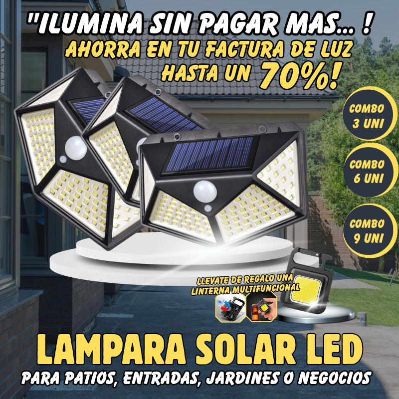 TRILUZ SOLAR SHIELD™ - LAMPARA SOLAR (PACK DE 3 UNIDADES)