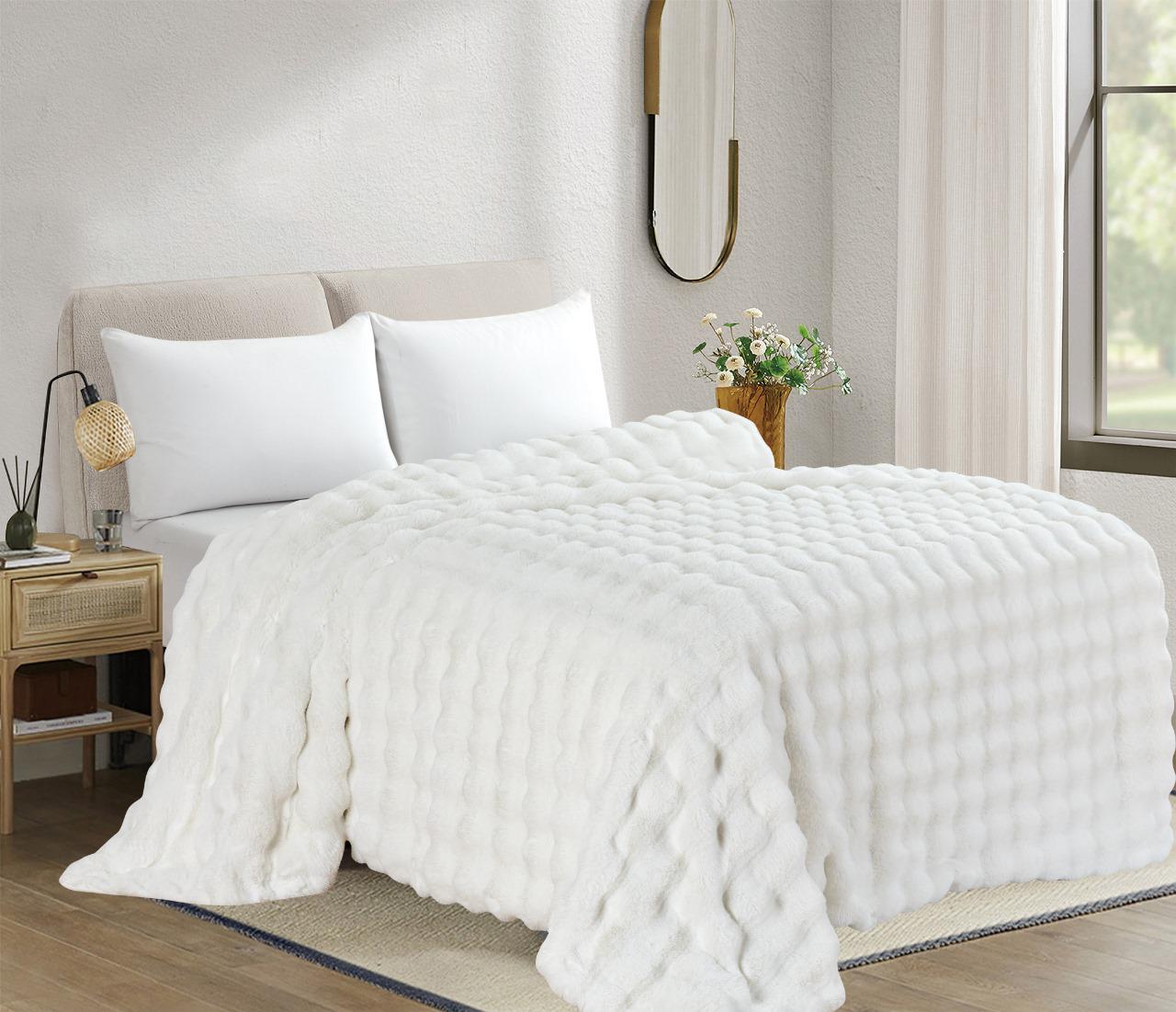 Cobija SúperSuave™ – Piel de Conejo Ovejera (210x190 cm) | OFERTA NAVIDEÑA