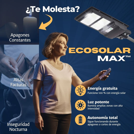 ECOSOLAR MAX™ – ¡ADIÓS FACTURAS DE LUZ PARA SIEMPRE!