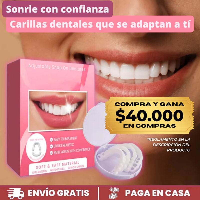 (COMPRA Y GANA) CARILLAS DENTALES SNAP-ON SMILE – SONRISA MÁS ATRACTIVA AL INSTANTE