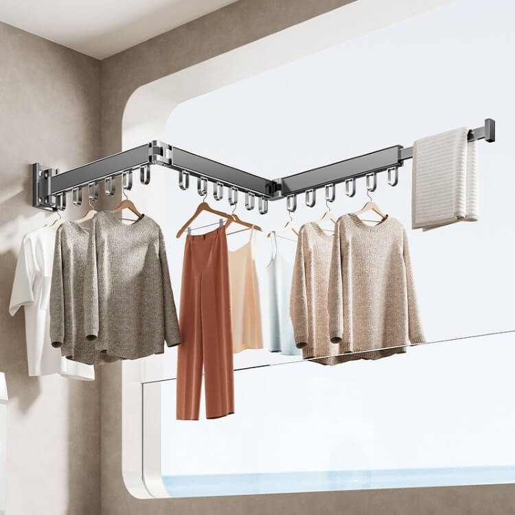 TENDEDERO DE ROPA PLEGABLE 360° ¡SECA TODO SIN OCUPAR ESPACIO!