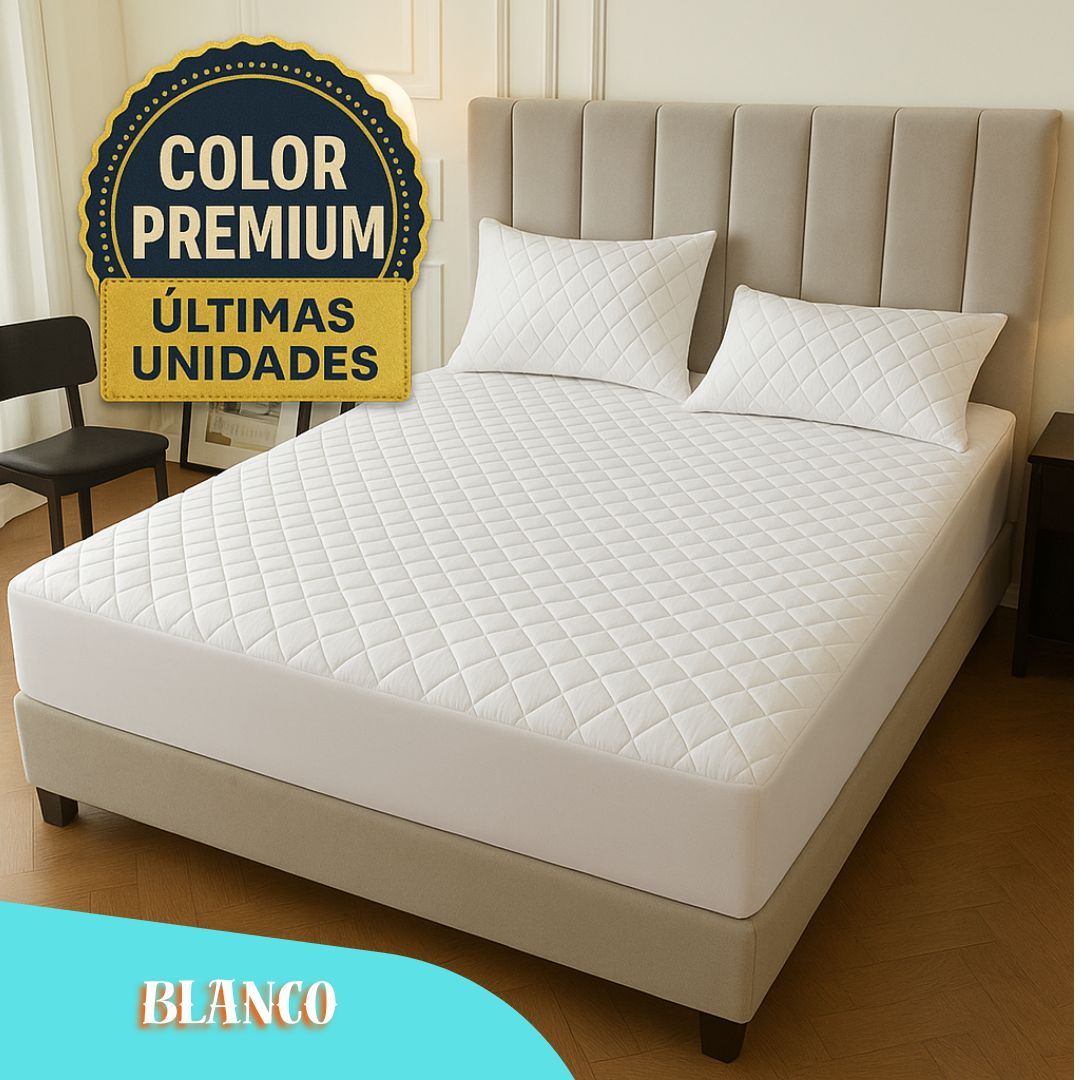 ¡SOLO POR HOY! PROTECTOR DE COLCHÓN 100% IMPERMEABLE PREMIUM + FUNDAS DE REGALO INCLUIDAS 🎁