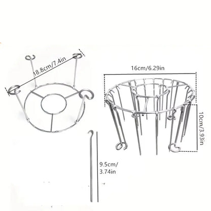 PARRILLA VERTICAL DE ACERO INOXIDABLE – PRACTICIDAD Y SABOR IRRESISTIBLE EN TU FREIDORA DE AIRE
