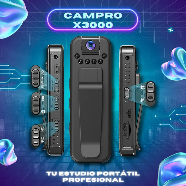 CAMPRO X3000 – GRABACIÓN TOTAL, PROTECCIÓN REAL – 🚨 ALERTA: ÚLTIMAS UNIDADES DISPONIBLES
