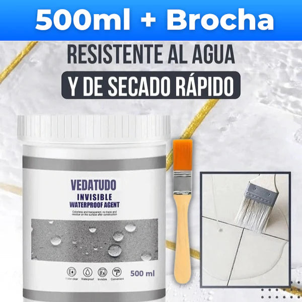 IMPERMEABILIZANTE VEDATUDO™ – SELLA, PROTEGE Y BLOQUEA FILTRACIONES AL INSTANTE  (BROCHA DE REGALO)