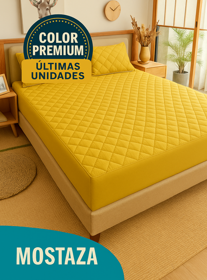 ¡SOLO POR HOY! PROTECTOR DE COLCHÓN 100% IMPERMEABLE PREMIUM + FUNDAS DE REGALO INCLUIDAS 🎁