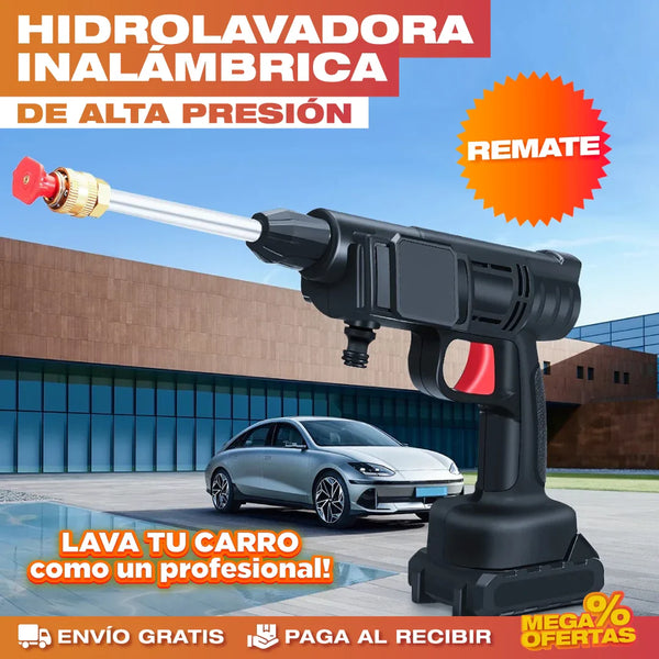 HIDROLAVADORA INALÁMBRICA DE ALTA PRESIÓN – ¡POTENCIA MÁXIMA Y LIMPIEZA SIN LÍMITES!